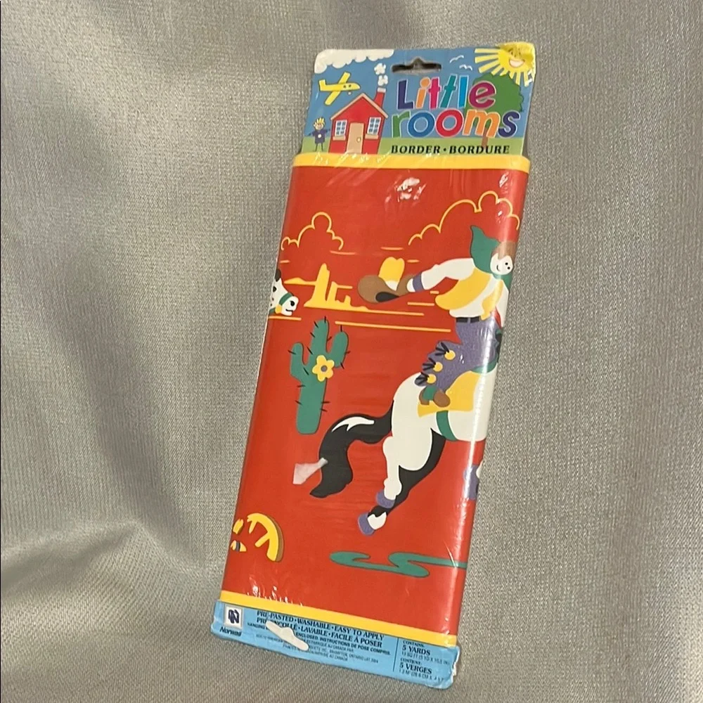 Vintage Cowboys and Indians Wallpaper Boarder 5 Yards
